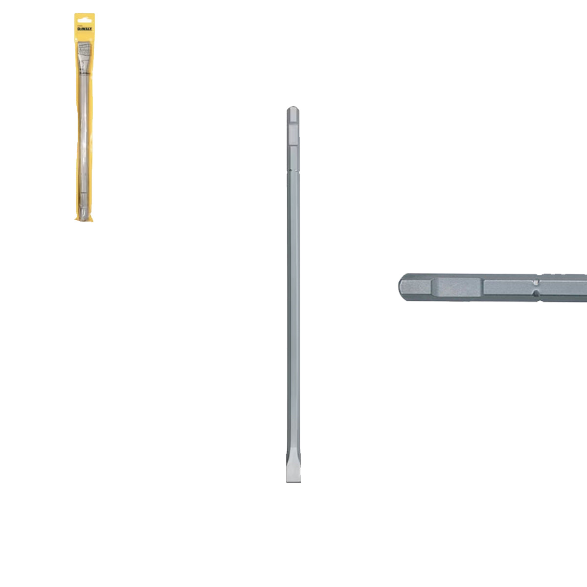 SDS-MAX POINTED, FLAT AND SPATULA chisels with 19mm HEX connection - DeWALT SDS-MAX POINTED, FLAT AND SPATULA chisels with 19mm HEX connection - DeWALT